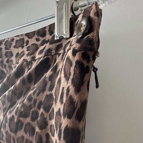 Colette Mordo for Sadimara Brown Leopard Print Skirt Women's Size 8 Office EUC - Picture 8 of 13